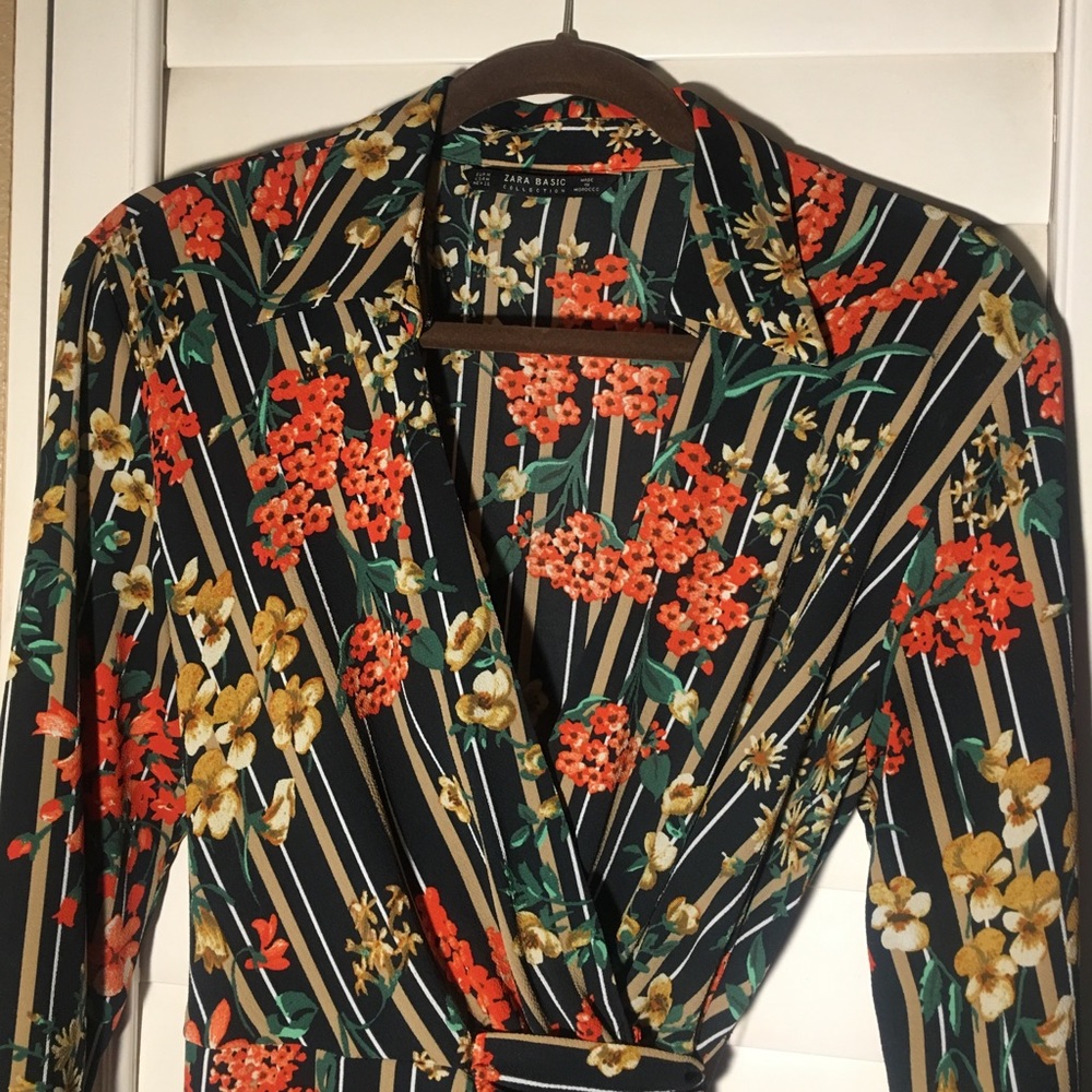 Zara Basic Collection Wrap dress